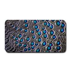 Peacock Pattern Close Up Plumage Medium Bar Mat by Celenk