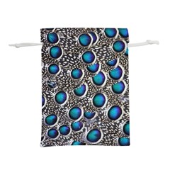 Peacock Pattern Close Up Plumage Lightweight Drawstring Pouch (s) by Celenk