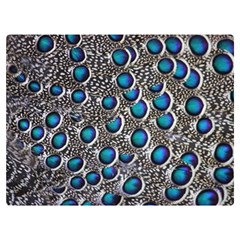 Peacock Pattern Close Up Plumage Two Sides Premium Plush Fleece Blanket (extra Small) by Celenk