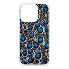 Peacock Pattern Close Up Plumage Iphone 14 Pro Tpu Uv Print Case by Celenk