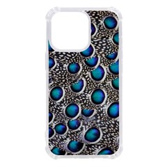 Peacock Pattern Close Up Plumage Iphone 13 Pro Tpu Uv Print Case by Celenk