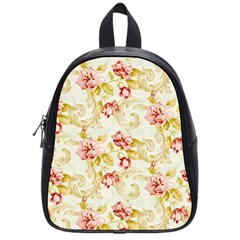 Background Pattern Flower Spring School Bag (small) by Celenk