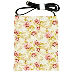 Background Pattern Flower Spring Shoulder Sling Bag by Celenk