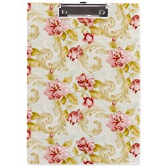 Background Pattern Flower Spring A4 Acrylic Clipboard by Celenk