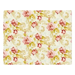 Background Pattern Flower Spring Premium Plush Fleece Blanket (large) by Celenk