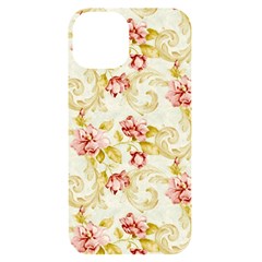 Background Pattern Flower Spring Iphone 14 Black Uv Print Case