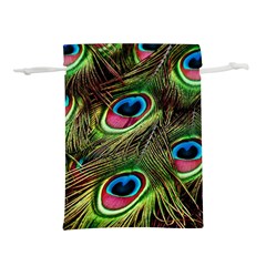 Peacock Feathers Color Plumage Lightweight Drawstring Pouch (s) by Celenk