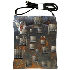 Background Metal Pattern Texture Shoulder Sling Bag by Celenk