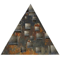 Background Metal Pattern Texture Wooden Puzzle Triangle by Celenk