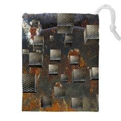 Background Metal Pattern Texture Drawstring Pouch (4xl) by Celenk