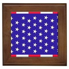 Usa Independence Day July Background Framed Tile by Vaneshop