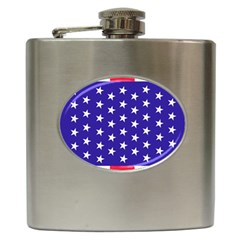 Usa Independence Day July Background Hip Flask (6 Oz) by Vaneshop