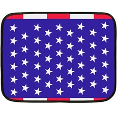 Usa Independence Day July Background Two Sides Fleece Blanket (mini) by Vaneshop