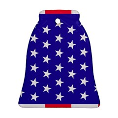 Usa Independence Day July Background Bell Ornament (two Sides)