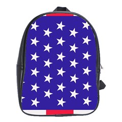 Usa Independence Day July Background School Bag (xl) by Vaneshop