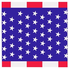 Usa Independence Day July Background Wooden Puzzle Square by Vaneshop