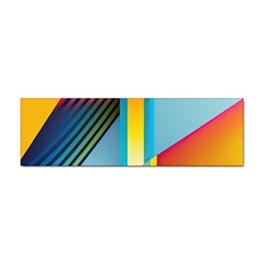 Colorful Rainbow Stripe Pattern Sticker Bumper (10 Pack) by Vaneshop