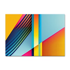 Colorful Rainbow Stripe Pattern Sticker A4 (100 Pack) by Vaneshop