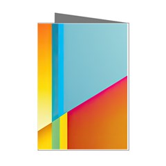 Colorful Rainbow Stripe Pattern Mini Greeting Cards (pkg Of 8) by Vaneshop