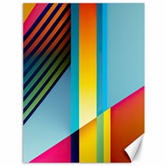 Colorful Rainbow Stripe Pattern Canvas 36  X 48  by Vaneshop