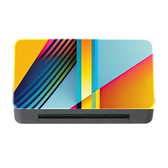 Colorful Rainbow Stripe Pattern Memory Card Reader With Cf by Vaneshop