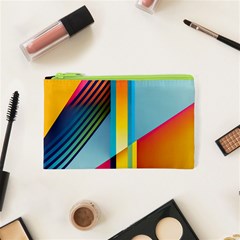 Colorful Rainbow Stripe Pattern Cosmetic Bag (xs) by Vaneshop