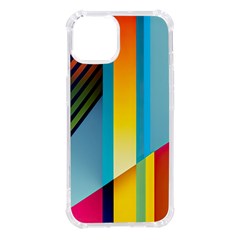 Colorful Rainbow Stripe Pattern Iphone 14 Tpu Uv Print Case by Vaneshop