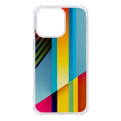 Colorful Rainbow Stripe Pattern Iphone 13 Pro Tpu Uv Print Case