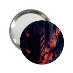 Abstract Landscape Landmark Town City Cityscape 2 25  Handbag Mirrors by Vaneshop