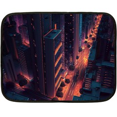 Abstract Landscape Landmark Town City Cityscape Fleece Blanket (mini)