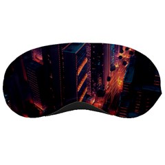 Abstract Landscape Landmark Town City Cityscape Sleeping Mask by Vaneshop