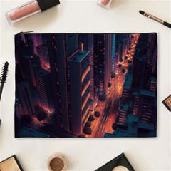 Abstract Landscape Landmark Town City Cityscape Cosmetic Bag (xl) by Vaneshop