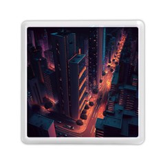 Abstract Landscape Landmark Town City Cityscape Memory Card Reader (square) by Vaneshop