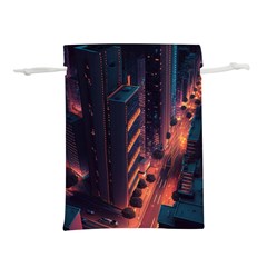 Abstract Landscape Landmark Town City Cityscape Lightweight Drawstring Pouch (m) by Vaneshop