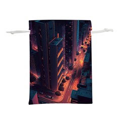 Abstract Landscape Landmark Town City Cityscape Lightweight Drawstring Pouch (l) by Vaneshop