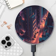 Abstract Landscape Landmark Town City Cityscape Wireless Fast Charger(white) by Vaneshop