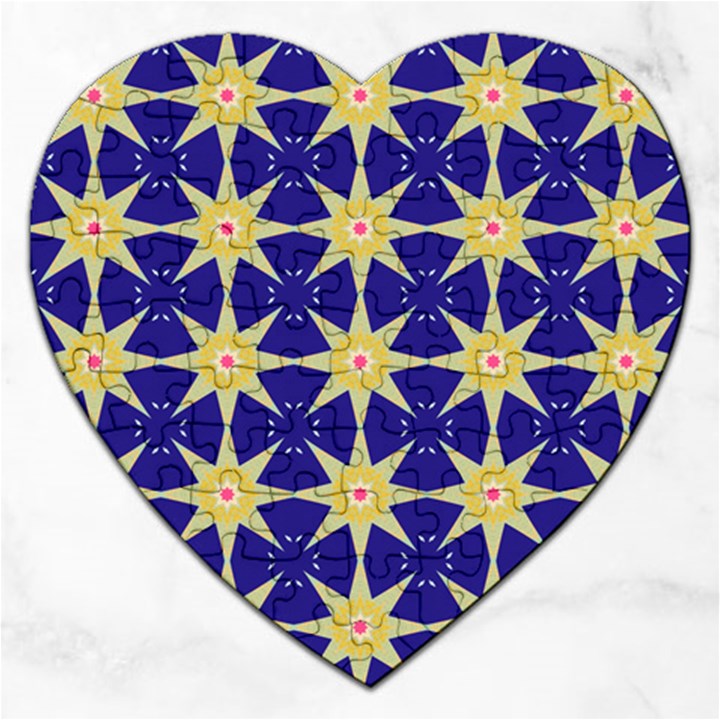 Seamless Pattern Background Jigsaw Puzzle (Heart)