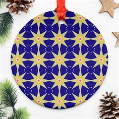 Seamless Pattern Background Round Ornament (two Sides) by Vaneshop