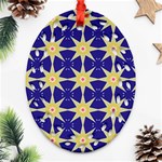 Seamless Pattern Background Oval Filigree Ornament (Two Sides) Front