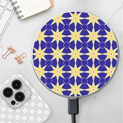 Seamless Pattern Background Wireless Fast Charger(White)