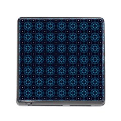 Floral Pattern Geometric Pattern Memory Card Reader (square 5 Slot) by Vaneshop