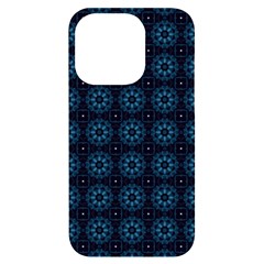 Floral Pattern Geometric Pattern Iphone 14 Pro Black Uv Print Case