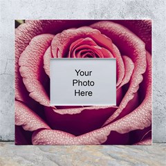 Beautiful Beauty Flower Bloom White Wall Photo Frame 5  X 7  by Vaneshop