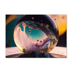 Crystal Ball Glass Sphere Lens Ball Sticker A4 (10 Pack) by Vaneshop