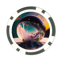 Crystal Ball Glass Sphere Lens Ball Poker Chip Card Guard by Vaneshop