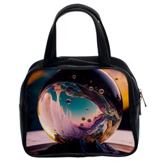 Crystal Ball Glass Sphere Lens Ball Classic Handbag (two Sides) by Vaneshop