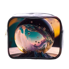 Crystal Ball Glass Sphere Lens Ball Mini Toiletries Bag (one Side) by Vaneshop