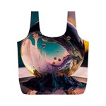 Crystal Ball Glass Sphere Lens Ball Full Print Recycle Bag (M) Front