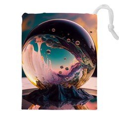 Crystal Ball Glass Sphere Lens Ball Drawstring Pouch (4xl) by Vaneshop