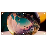 Crystal Ball Glass Sphere Lens Ball Banner and Sign 4  x 2  Front